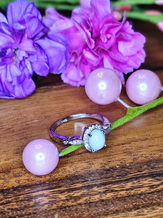 5x7mm small bezel stone ring