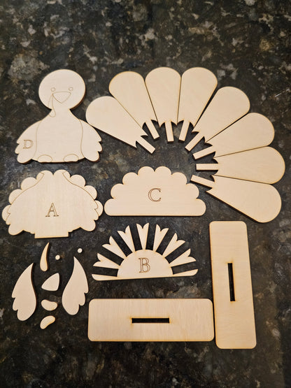 Thankful Turkey Craft Kit